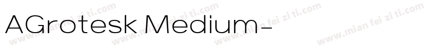 AGrotesk Medium字体转换